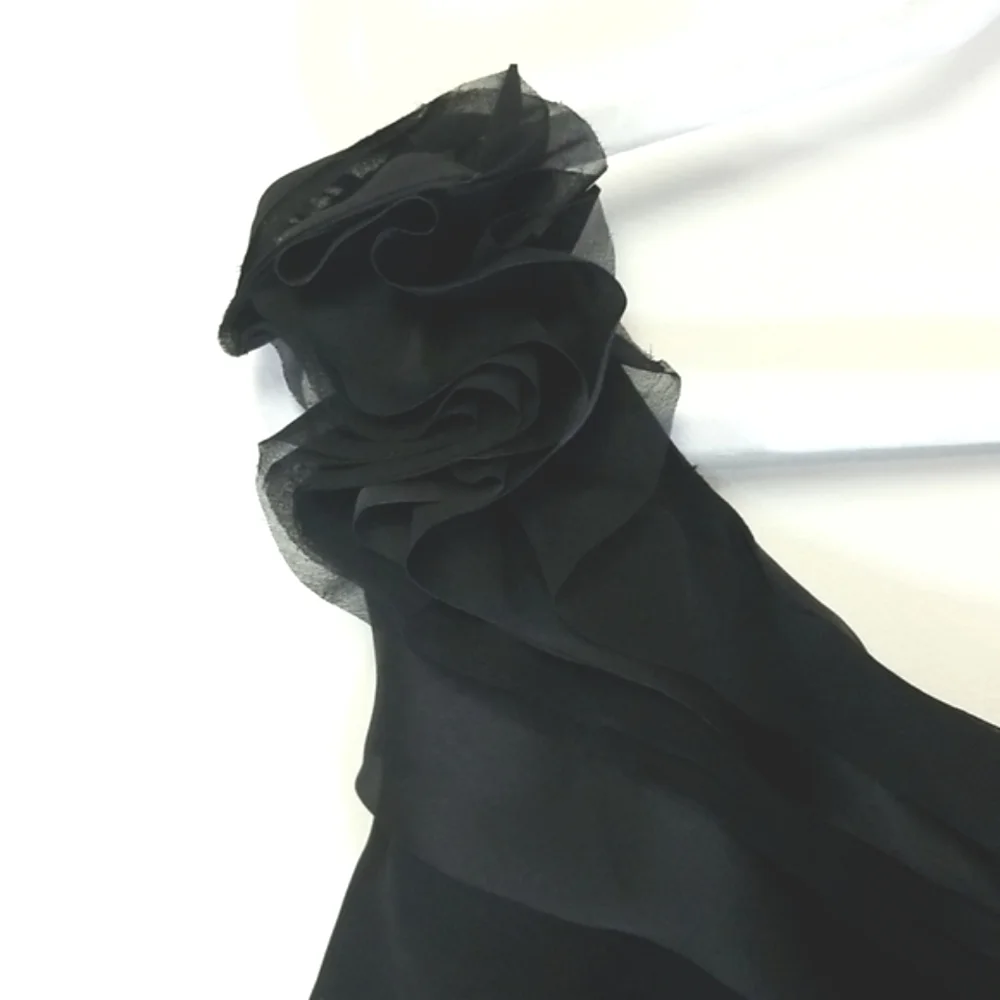 Satin One Shoulder Blouse - Picture 3 of 7